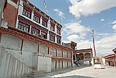 Ladakh - Matho, the various halls of the gompa are arranged around a courtyard